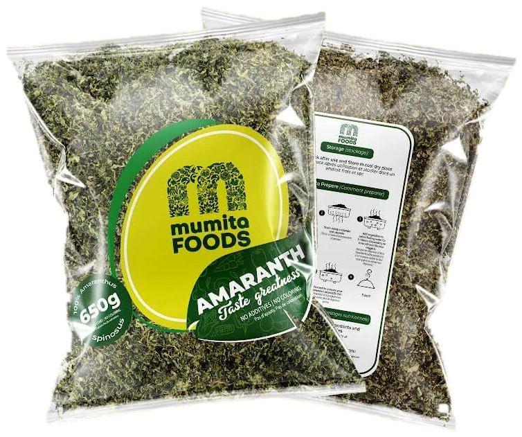 Mumita Foods dried amaranth packs